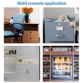 thumbnail image 4 of Office Furniture Storage Cabinet Fingerprint Cabinet Lock, Smart Biometric Cabinet Lock, Home & Office Hidden File Cabinet Locks, Usb Rechargeable Keyless Furniture Drawer Lock, 4 of 7