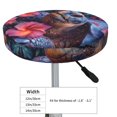 thumbnail image 2 of Realistic Flower Turtle Round Bar Stool Seat Covers, Elastic Round Chair Cover Stool Seat Slipcover Bar Stool Cushions Round Pad for 12-14 inch, 2 of 5