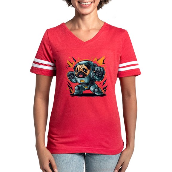 CafePress - Kawaii Style Illustration Women's Football T Shirt - Womens Football Shirt
