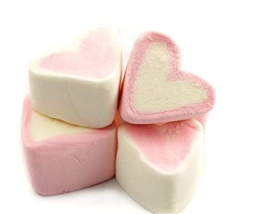 PSLLC Colombina Sweet Heart Marshmallows 5.1 oz (145g) Vanilla Flavored  Marshmallow - (Pack of 2) 