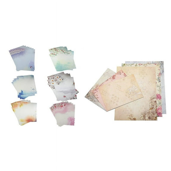 48Pcs Writing Stationery Paper & 1 Set Vintage Stationery Sets with Envelopes for Writing Letters,48 x stationery 1 set x Vintage Stationery Sets with Envelopes(20 x envelope, 40 x stationery)
