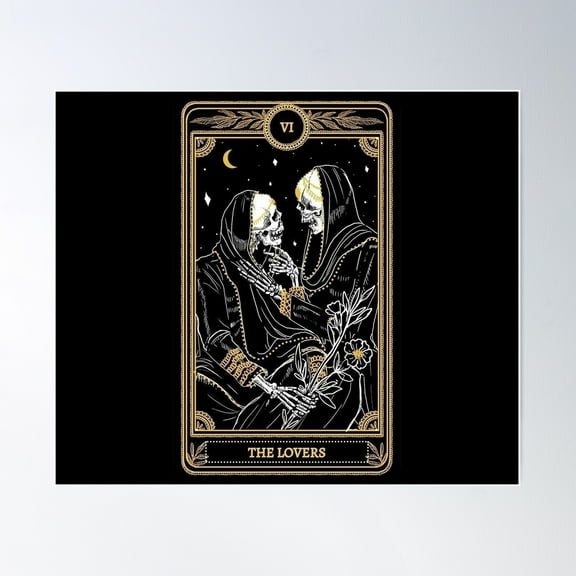 The Lovers - Taro Poster Wall Art, Modern Wall Decor For Living Room Bedroom, 8x12 UNFRAMED