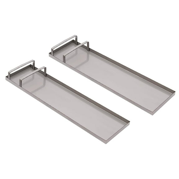 Denest 0.05in Stainless Steel Knee Boards Silver 2 Pieces