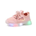 thumbnail image 5 of UTTOASFAY Toddler Shoes Toddler Infant Kids Baby Girls Boys Shoes Led Light Shoes Casual Shoes Sports Shoes Pink 5-5.5 Years, 5 of 7