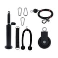 thumbnail image 3 of DYNWAVECA 8 Pieces Strength Training Kit Accessories DIY Adjustable Length Cable Pulley System Attachments for Shoulder Tricep Home Gym B, 3 of 7