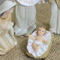 thumbnail image 3 of Northlight 11-Piece Glittered Ivory and Cream Christmas Nativity Figure Set, 3 of 3