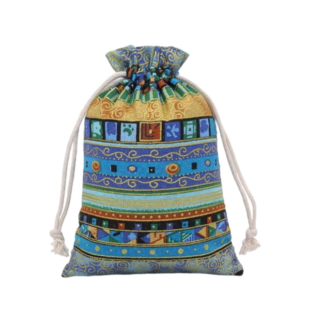 Bolsa de regalo con cordón vacío, bolsa decorativa para dulces, organizador de azúcar para galletas y aperitivos, fiesta de boda reutilizable Almacenamiento y organización del hogar Azul 20x25CM Wosthever HA071684-07