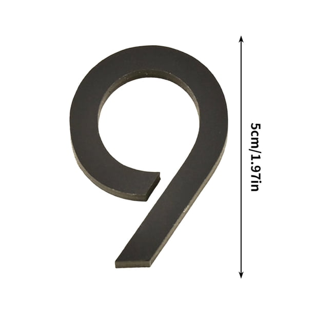 Placa de Número de Acrílico de 5 cm, Creando Decoración de Moda