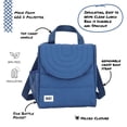 thumbnail image 4 of BUILT Insulated Reusable Polyester Kids Lunch Box Puffer Bag with Side Pocket, Navy, 4 of 8