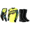 thumbnail image 1 of Oneal Element Villain Yellow Offroad Jersey Pant Boots Combo, 1 of 5