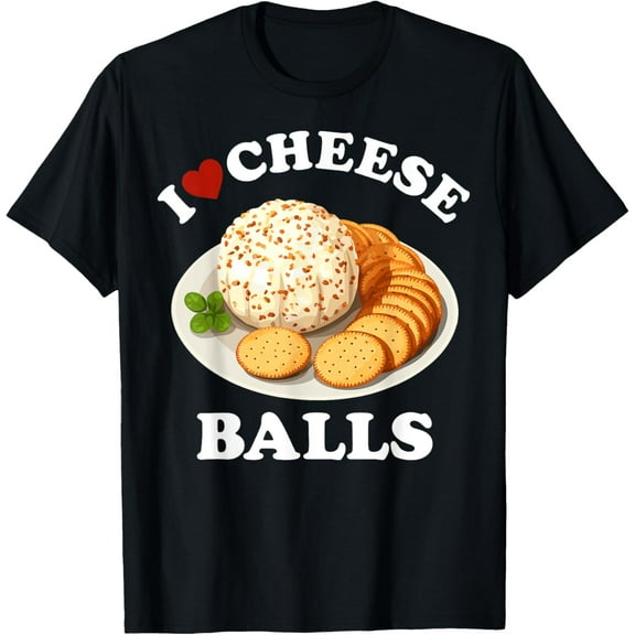 Playful Comfort Tee - Cheese Balls Holiday Party Snack Appetizer Funny T-Shirt for Women Kids Men