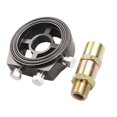 thumbnail image 1 of FENGGUIQU 2Ud Car Oil Cooler Kit Negro Con Adaptador Sandwich Aluminio Para Control De Temperatura, 1 of 2