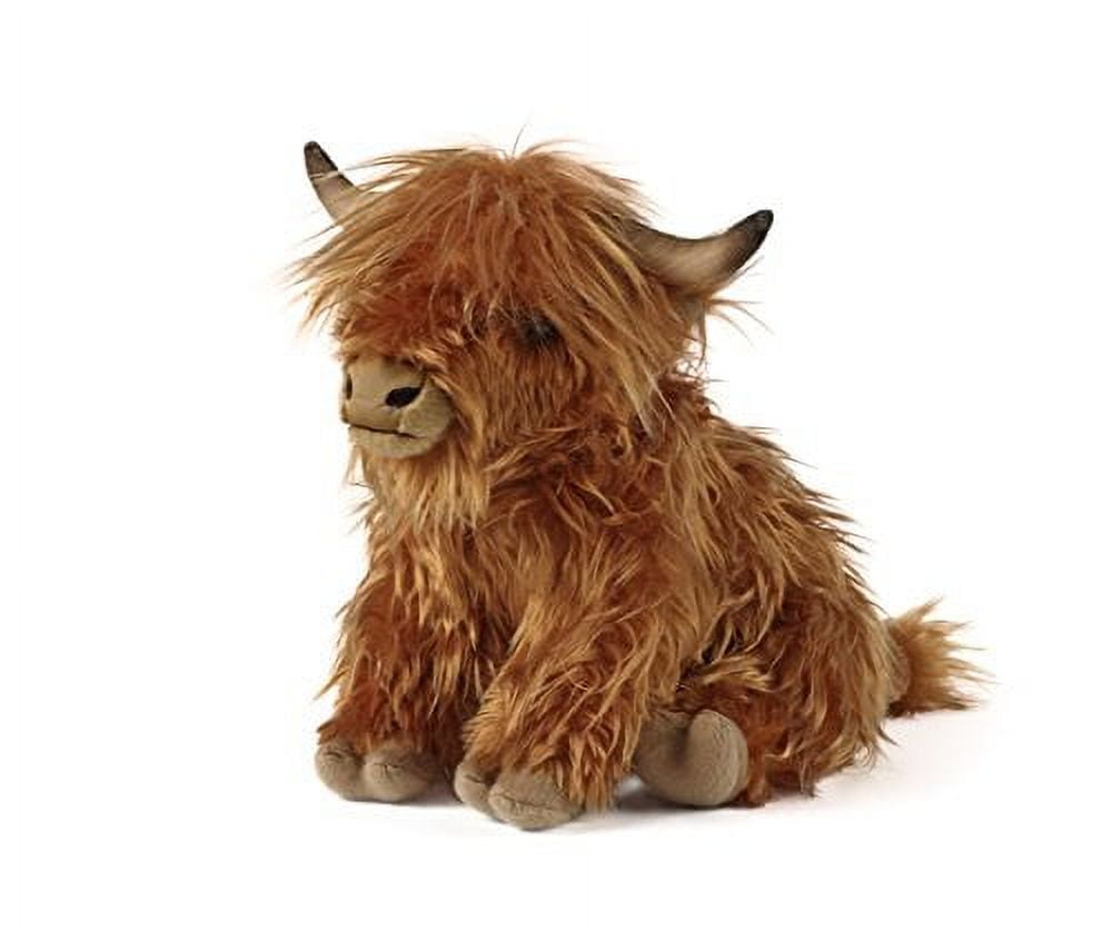 Living Nature 12" Plush Highland Cow Large Plush Animal