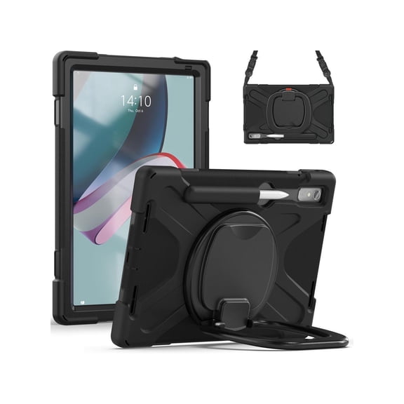 Case for Lenovo Tab P11 Pro 11.2 inch 2nd Generation 2022 TB-132FU TB-138FC, Rugged Heavy Duty Shockproof Cover with Hand Strap Shoulder Strap