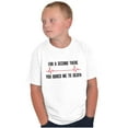 thumbnail image 5 of For A Second Bored Me EKG Humor Crewneck T Shirts Boy Girl Teen Brisco Brands M, 5 of 6