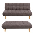 thumbnail image 1 of Sofa Cama Matrimonial Reclinable Acolchado 3 Plazas Moderno cafe, 1 of 3