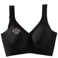 thumbnail image 2 of Sports Bras for Women No Underwire Full Coverage Lightweight Plus Size Solid Color Spaghetti Strap Women's Bralettes Breathable Underwear Daily Bra, 2 of 10
