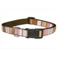 thumbnail image 1 of Stripe-brun-multi4-c Rayé Chien Collier&44; Brun - Grand, 1 of 1