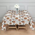 thumbnail image 3 of Halloween Pumpkins Ghosts and Bats Square Tablecloth,Waterproof Square Table Cover,Wipeable Spillproof Washable Table Cover for Home Kitchen Party Decor 42"X42"(107x107cm), 3 of 6