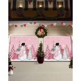 thumbnail image 3 of Garage Door Banner Cover 6 x 13 ft, Pink Christmas Snowman Christmas Garage Door Decorations Holiday Christmas Backdrop Decor for Winter New Year Xmas Party, 3 of 6