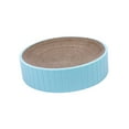 thumbnail image 2 of Almohadillas rascadoras redondas para gatos, cama de salón para dormir corrugada duradera, multifuncional Azul Yuyangstore Almohadillas para rascar gatos, 2 of 8