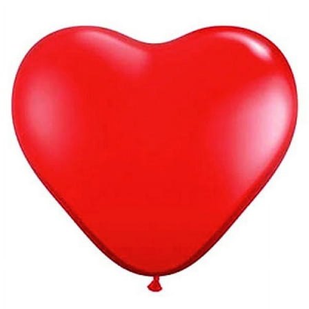 YSNOOWE Red Heart Shaped Latex Balloons 50Pcs For Birthday Party Atmosphere And Decoration