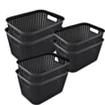 thumbnail image 1 of Set de 6 canastas Organizadoras IPP tipo rattan negro, 1 of 3