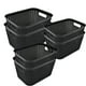 thumbnail image 1 of Set de 6 canastas Organizadoras IPP tipo rattan negro, 1 of 3