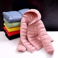 thumbnail image 4 of GYRATEDREAM Little Boys Girls Down Jacket Winter Warm Snowsuit Hoods Coats Kids Zipper Windproof Jacket for 4-11 Years, 4 of 4