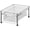 Chrome, variant on Stackable Chrome Wire Basket Drawer Organizer for Kitchen Cabinet Storage and Closet Shelving