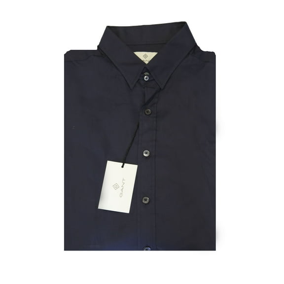 Gant Diamond G Men's Fitted Pink Dot Dobby Texture Tqab Collar Shirt (363155), Medium, Ink