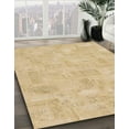 thumbnail image 3 of Ahgly Company Machine Washable Indoor Square Abstract Yellow Area Rugs, 6' Square, 3 of 7