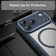 thumbnail image 6 of Panda Baby Magnetic Case for iPhone 17 Pro, Compatible with Magsafe, Translucent Matte Back Slim Shockproof Phone Cover (Blue), 6 of 10
