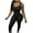 Black, variant on Idoravan Black Jumpsuit for Women Casual Fashion Women Solid Round-Neck Sleeveless Tank Casual Slim Elastic Jumpsuits