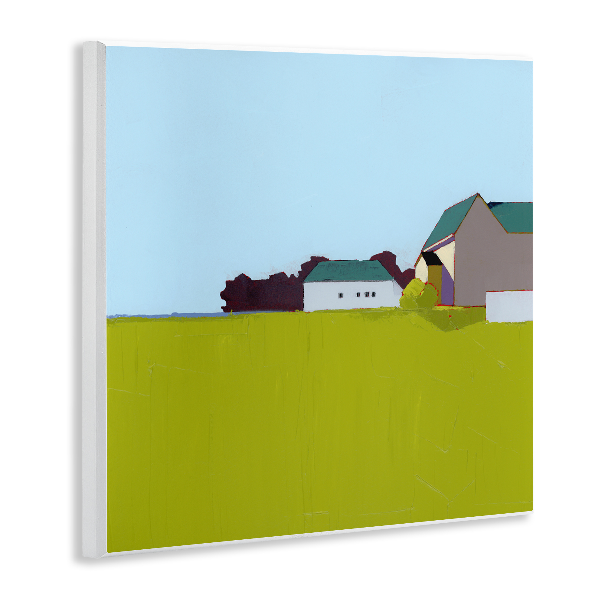 Spring Morning Farm Land Wall Plaque Art, design by Ruth LaGue