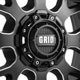 thumbnail image 3 of Grid OffRoad Custom Wheel for 20" x 9" Rim Matte Black with Milled Accents Wheel, 3 of 3