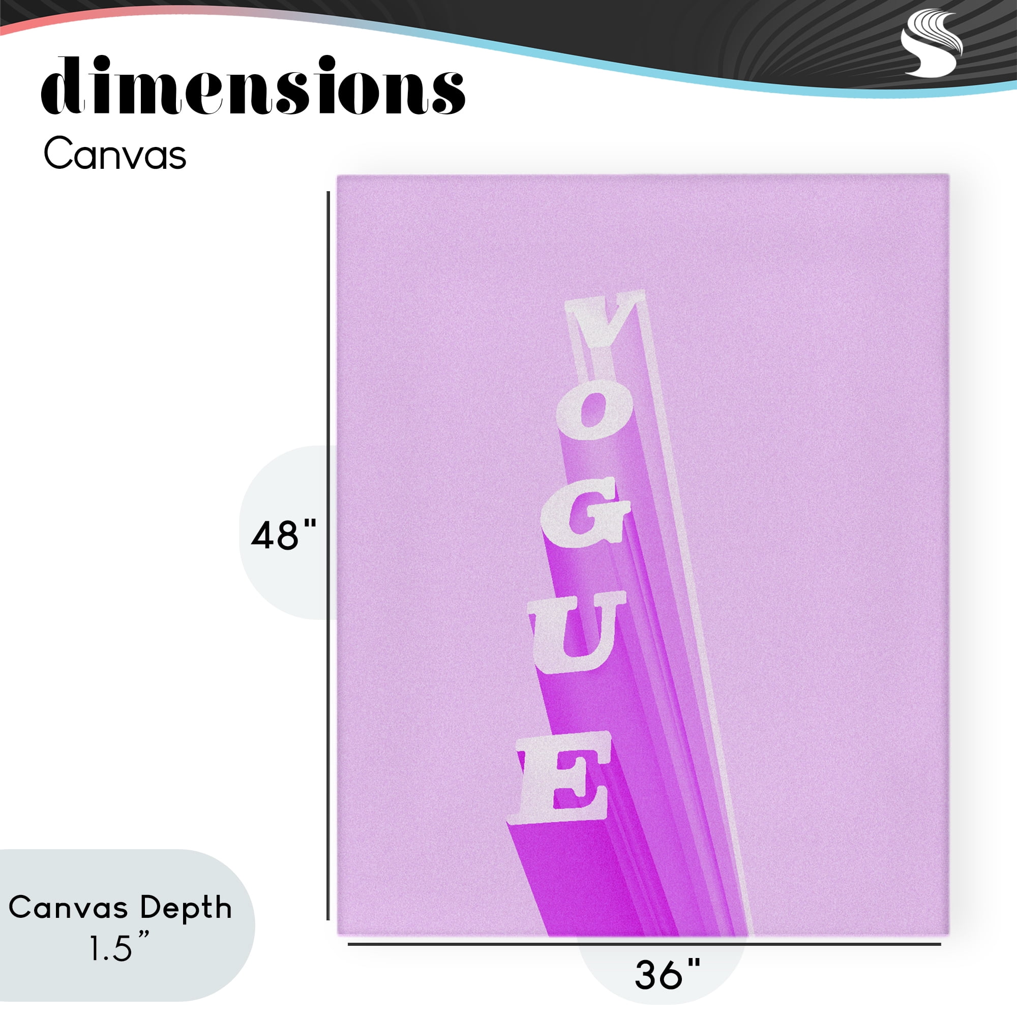 Stupell Industries Pink Vertical Glam Lettering Canvas Wall Art, design by Ziwei Li
