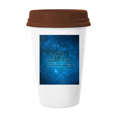 thumbnail image 1 of Starry Night Libra Zodiac Constellation Mug Coffee Drinking Glass Pottery Cerac Cup Lid, 1 of 3