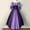 Purple, variant on Turilly Fashion New Women Vintage Gothic Patchwork Lace Neck Dress