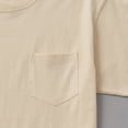 thumbnail image 4 of Dpytoraw 2025 Men's Pocket T Shirt Cloth Patch Bag Short Sleeve Round Neck T Shirt Party Solid Color Pocket T Shirt Athletic T-Shirts Men Beige XXL, 4 of 5