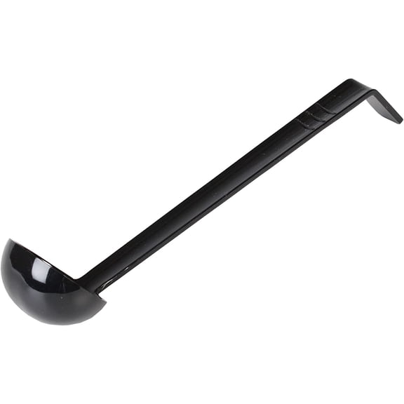 TrueCraftware - 8-1/2", 3/4 oz, One Piece Ladle, Polycarbonate, Black Color, NSF listed