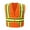 Orange, variant on 2W International MN521C-2 XL Class 2 Minnesota High-Viz Vest, Lime - Extra Large