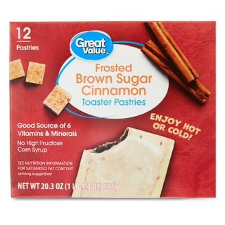 Great Value Frosted Brown Sugar Cinnamon Toaster Pastries, 22 oz