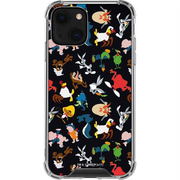 Skinit Cartoons Looney Tunes Identity Pattern iPhone 13 Mini Clear Case