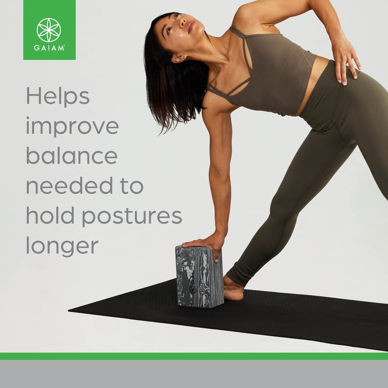 Gaiam Printed Fashion Yoga Block, Marble Granite photo 4