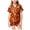 Orange, variant on PEASKJP Pajamas Kids Girls Pajamas Set 2 Piece Button Down Pjs Soft Ruffle Sleepwear Loungewear (Dark Purple,6-7 Years)