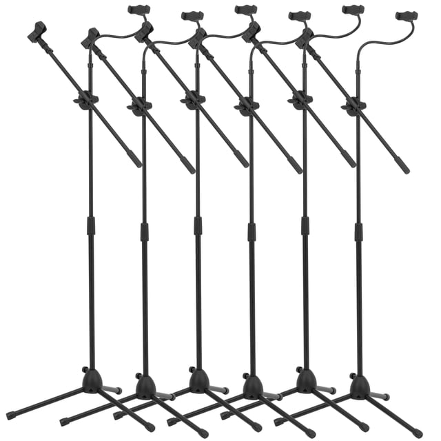 Pedestal De Tripie Flexible Para Micrófono Ajustable Onof MC3 Metalico 6 Pz