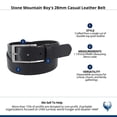 thumbnail image 5 of Stone Mountain Boy's 28mm Casual Leather Belt, 5 of 5