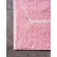 thumbnail image 5 of Unique Loom 3146523 8 x 11 ft. Geometric Trellis Frieze Rectangular Rug, Light Pink, 5 of 5