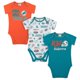 thumbnail image 1 of Gerber Body unisex de manga corta para bebés de la NFL, paquete de 3, color del equipo, 3-6 meses, 1 of 1
